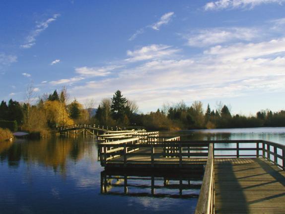 7-Walking across Mill Lake