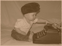 Photo: 17- Baby Typing